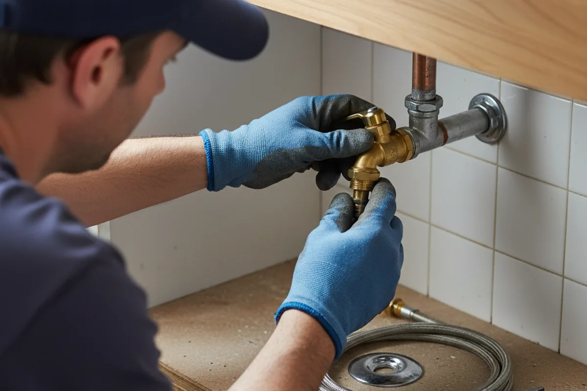 Shutoff valve and fitting work during Repiping in Bluefield